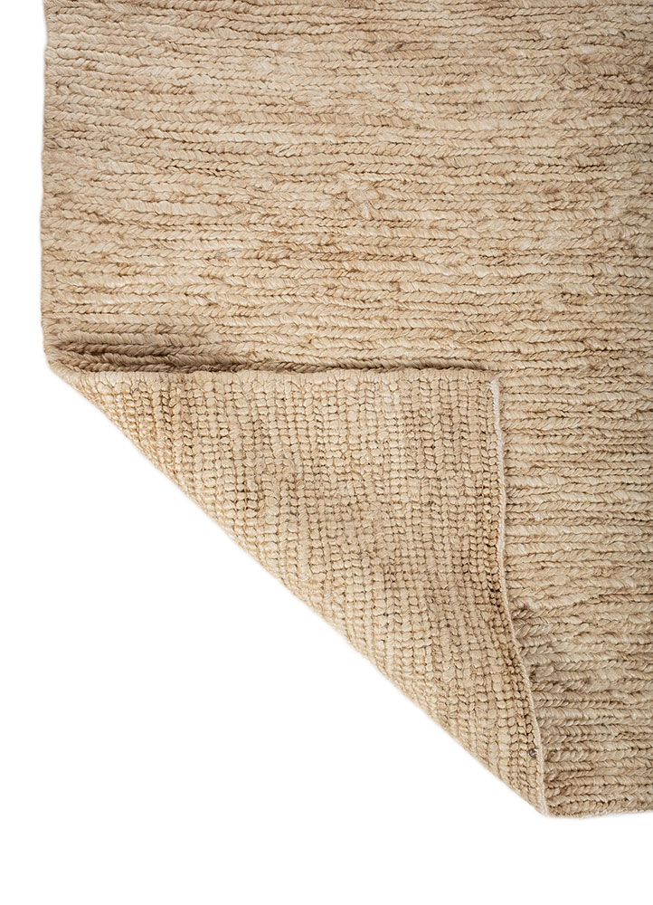 hula beige and brown jute and hemp hand knotted Rug - Perspective