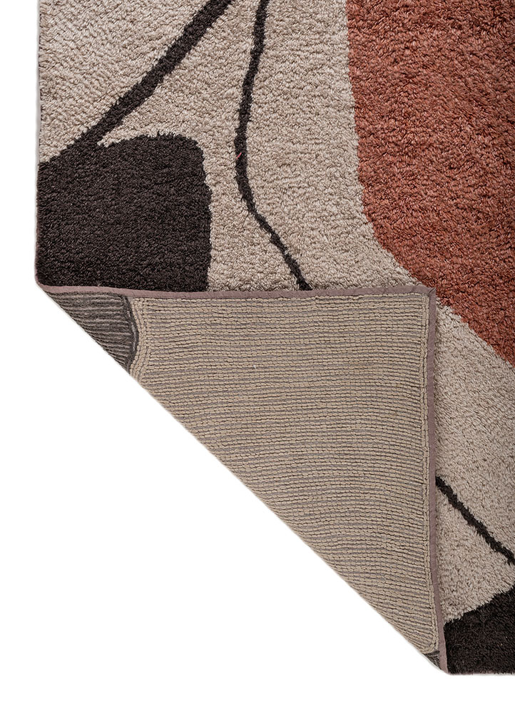 modo beige and brown polyester hand tufted Rug - Perspective