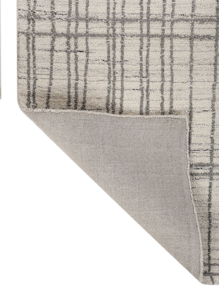 aprezo ivory wool hand tufted Rug - Perspective