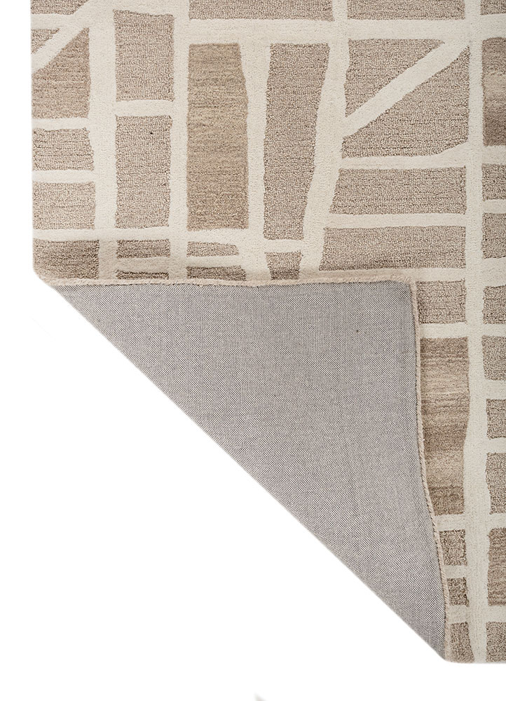 aprezo ivory wool hand tufted Rug - Perspective