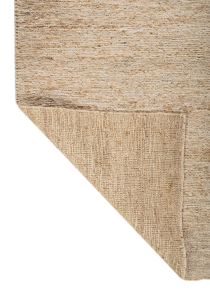 hula beige and brown jute and hemp hand knotted Rug - Perspective