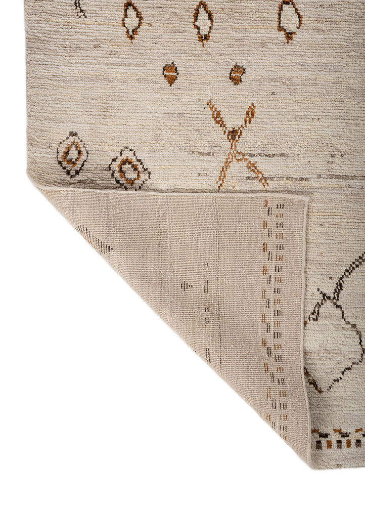 manifest ivory afghan wool hand knotted Rug - Perspective