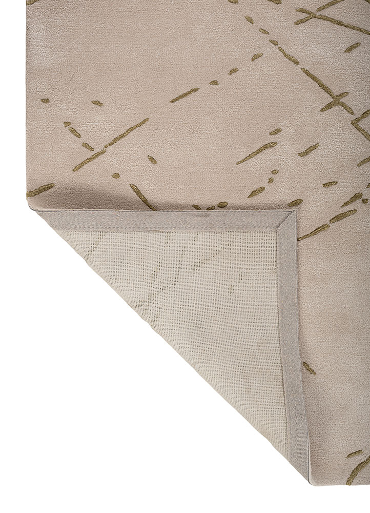aprezo ivory wool and viscose hand tufted Rug - Perspective