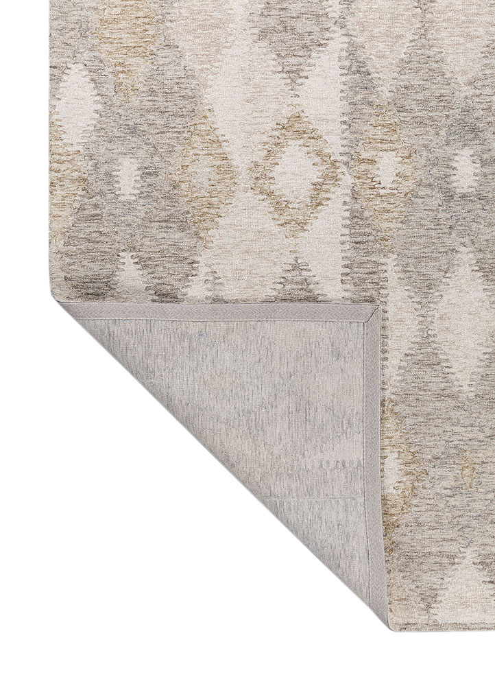 modo beige and brown wool hand tufted Rug - Perspective
