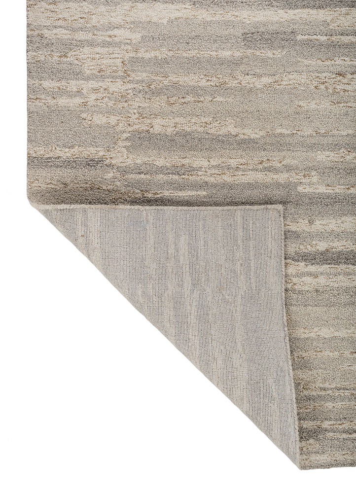pathways beige and brown wool hand tufted Rug - Perspective