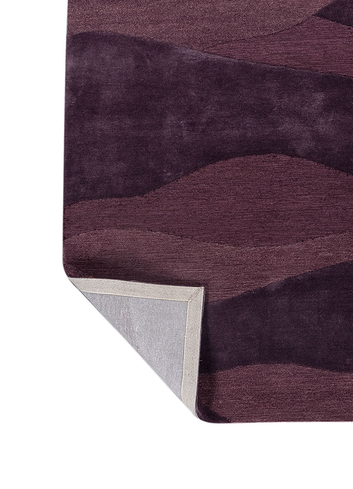 cera pink and purple wool and viscose hand tufted Rug - Perspective