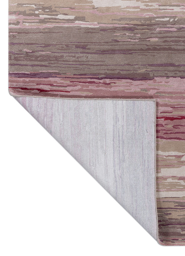 genesis beige and brown wool and viscose hand tufted Rug - Perspective