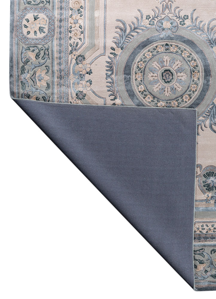 kora ivory wool and viscose hand tufted Rug - Perspective