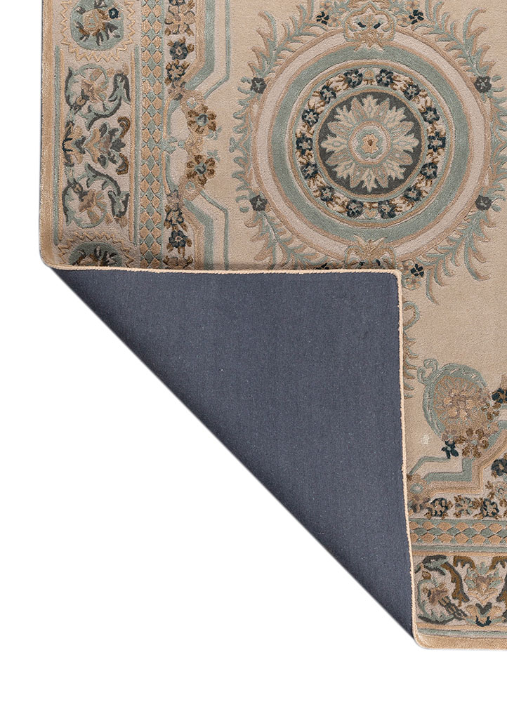 kora ivory wool and viscose hand tufted Rug - Perspective