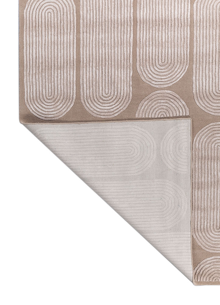 caliedo ivory wool and viscose hand tufted Rug - Perspective