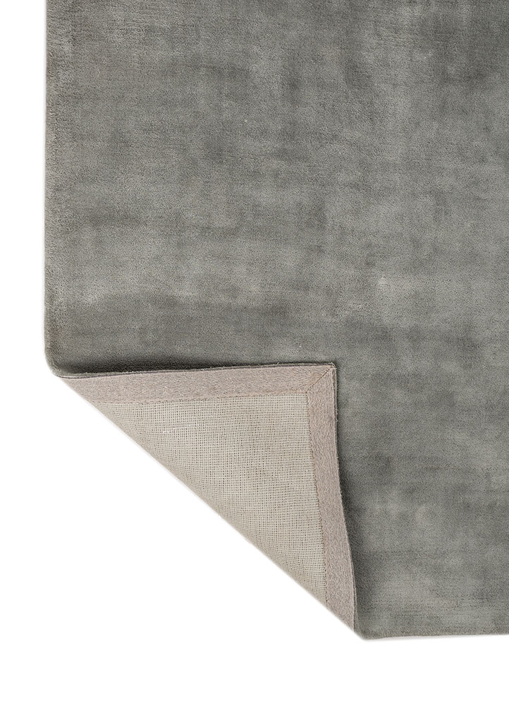 cera blue viscose hand tufted Rug - Perspective