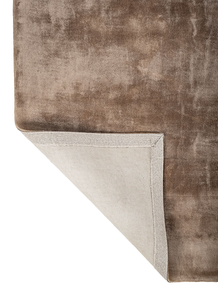 cera beige and brown viscose hand tufted Rug - Perspective