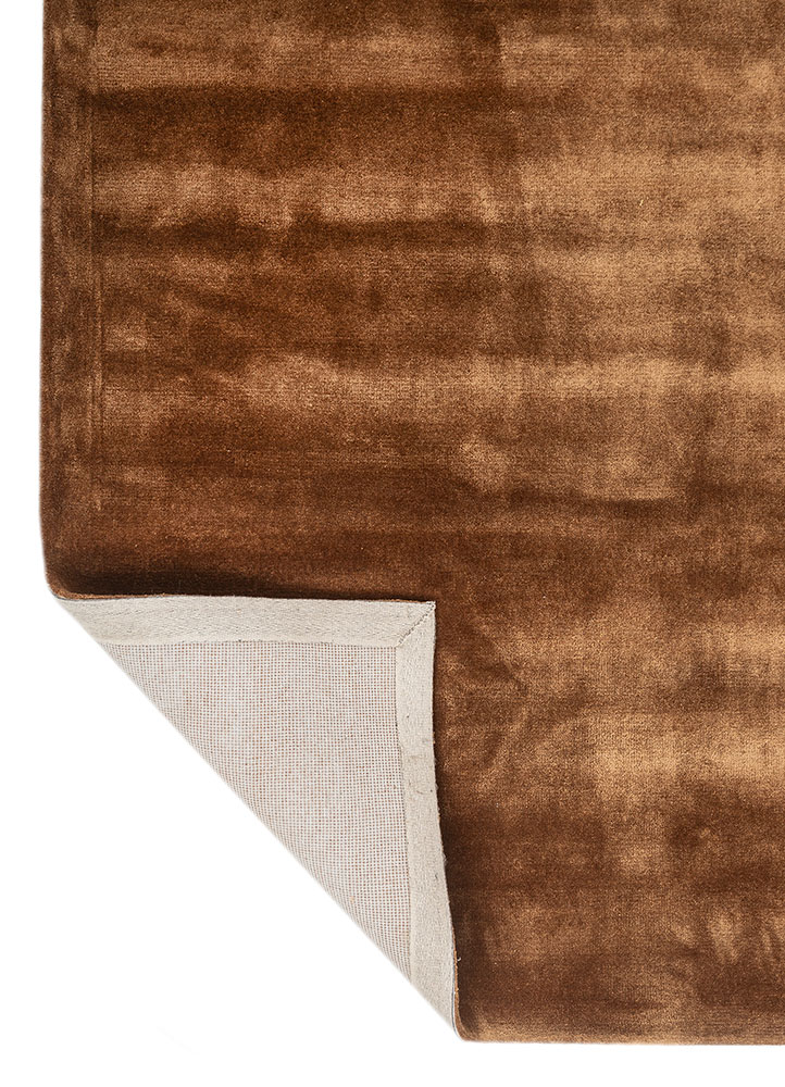 cera red and orange viscose hand tufted Rug - Perspective