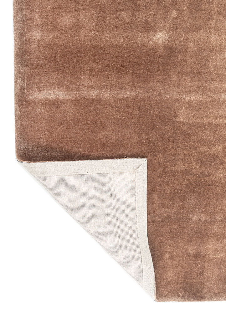 cera beige and brown viscose hand tufted Rug - Perspective
