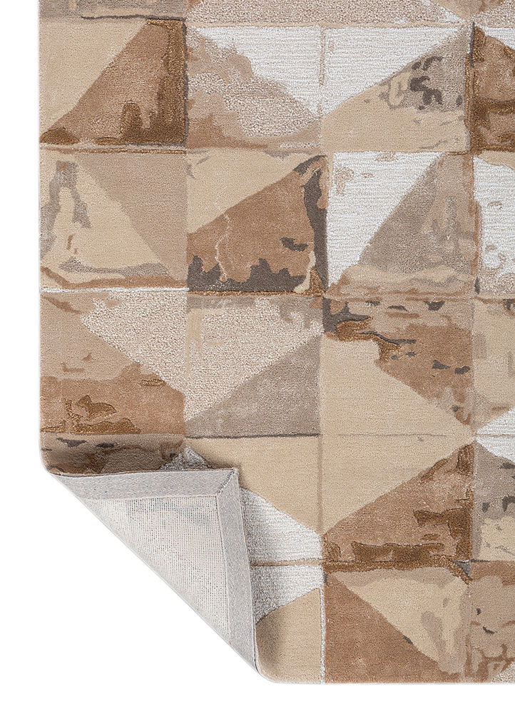caliedo ivory wool and viscose hand tufted Rug - Perspective