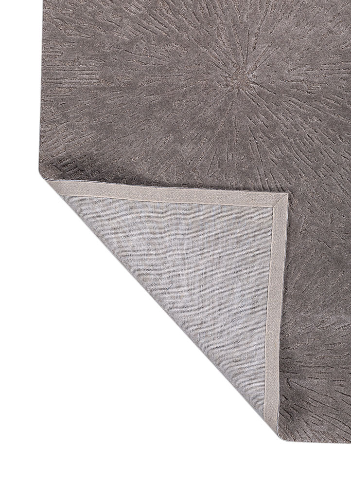 genesis grey and black wool and viscose hand tufted Rug - Perspective