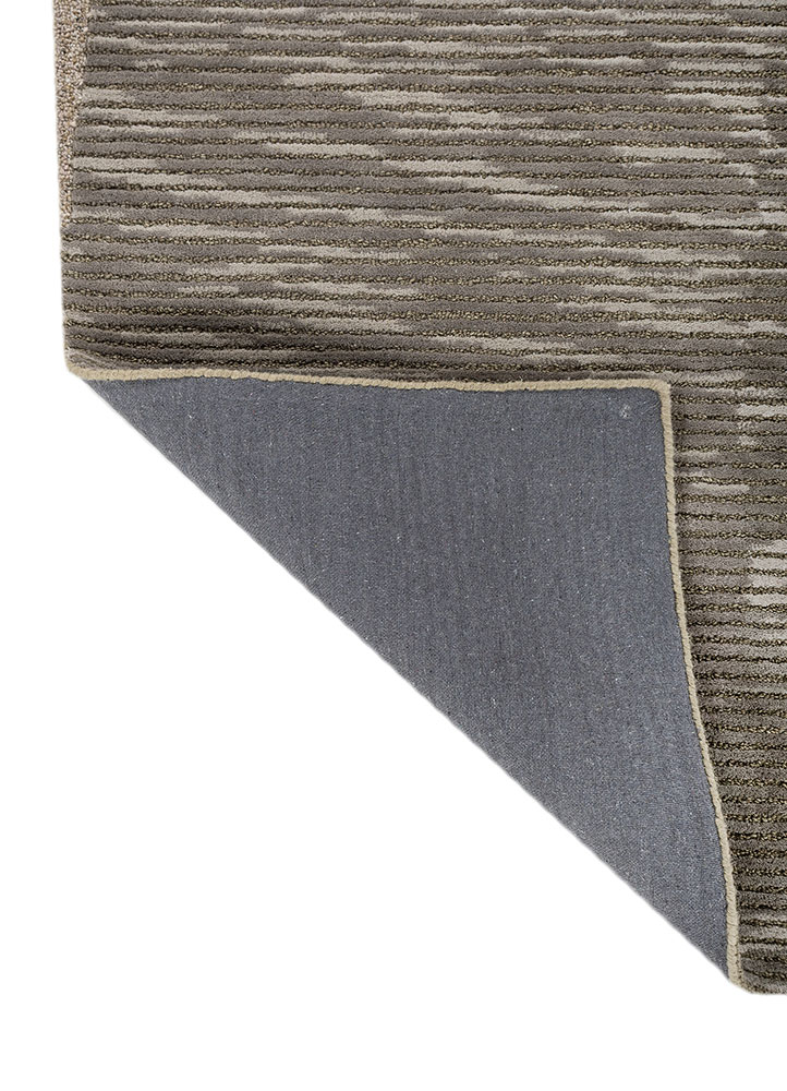 pathways grey and black wool and viscose hand tufted Rug - Perspective