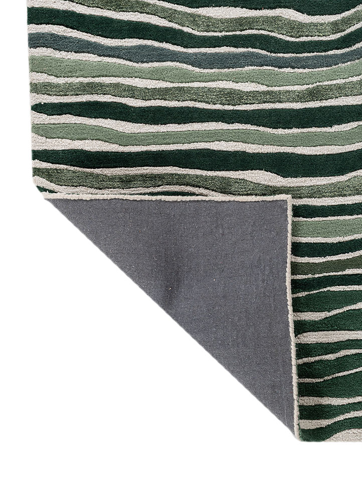 hacienda blue wool and viscose hand tufted Rug - Perspective
