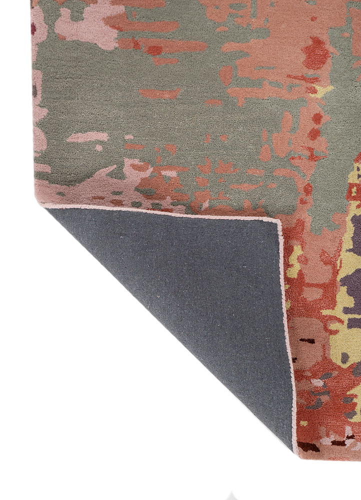 genesis pink and purple wool hand tufted Rug - Perspective