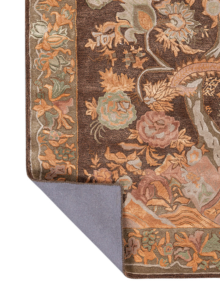 bodhi beige and brown wool and viscose hand tufted Rug - Perspective