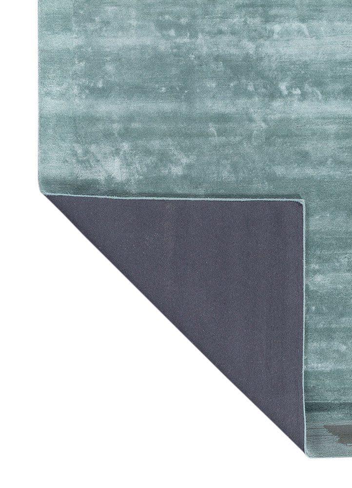 cera blue wool and viscose hand tufted Rug - Perspective