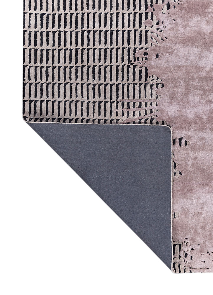 adrift pink and purple wool and viscose hand tufted Rug - Perspective