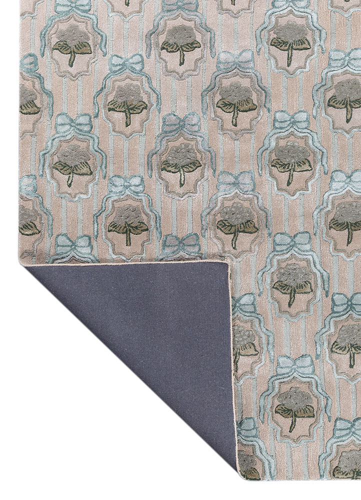 confetti ivory wool and viscose hand tufted Rug - Perspective