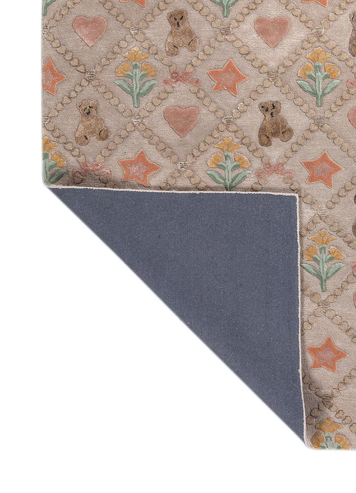 confetti ivory wool and viscose hand tufted Rug - Perspective