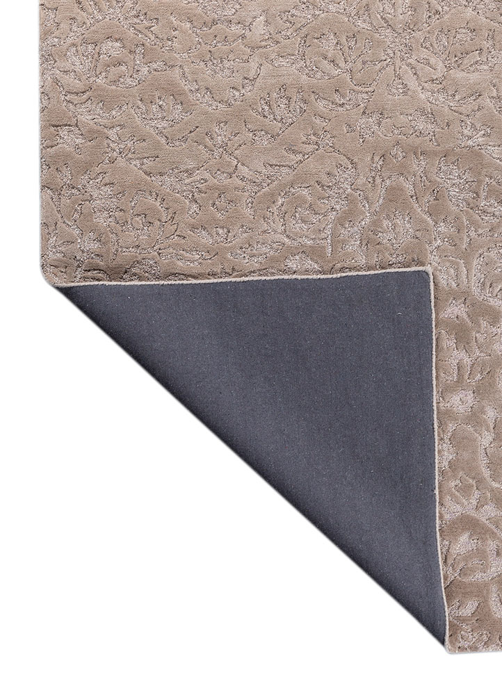 kasbah ivory wool and viscose hand tufted Rug - Perspective