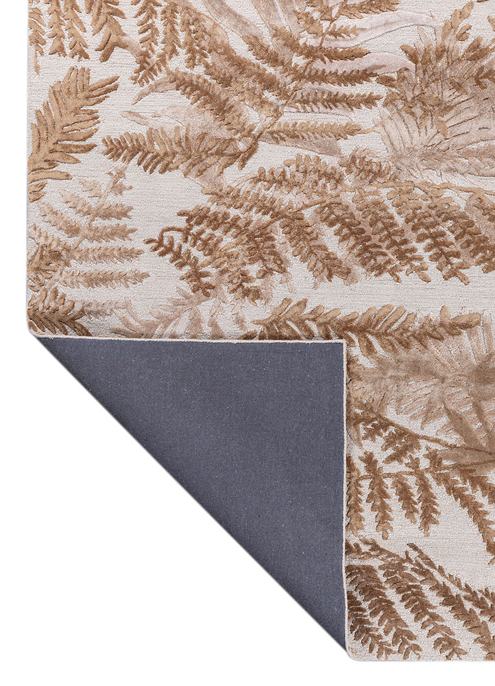 hacienda ivory wool and viscose hand tufted Rug - Perspective