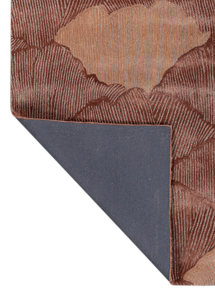 aurelia red and orange wool and viscose hand tufted Rug - Perspective