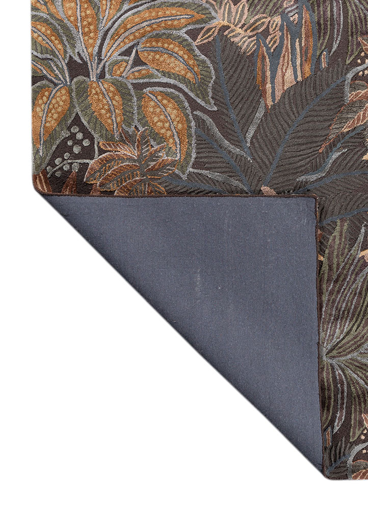 hacienda beige and brown wool and viscose hand tufted Rug - Perspective
