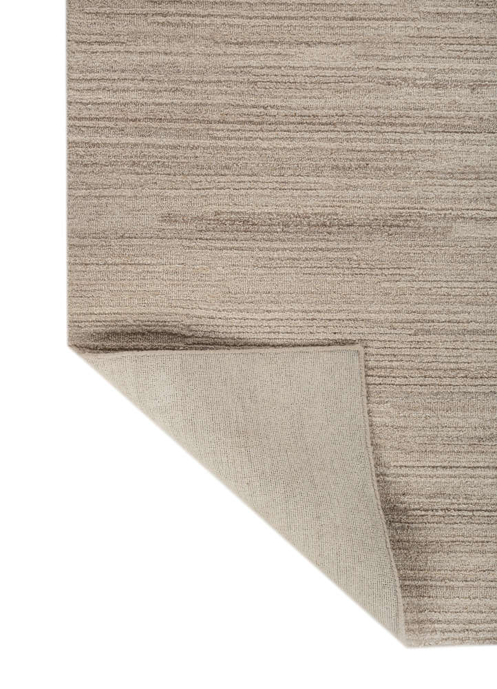 pathways beige and brown wool hand tufted Rug - Perspective