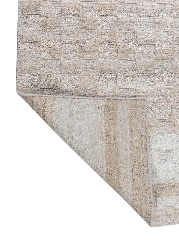kairos ivory nettle hand knotted Rug - Perspective