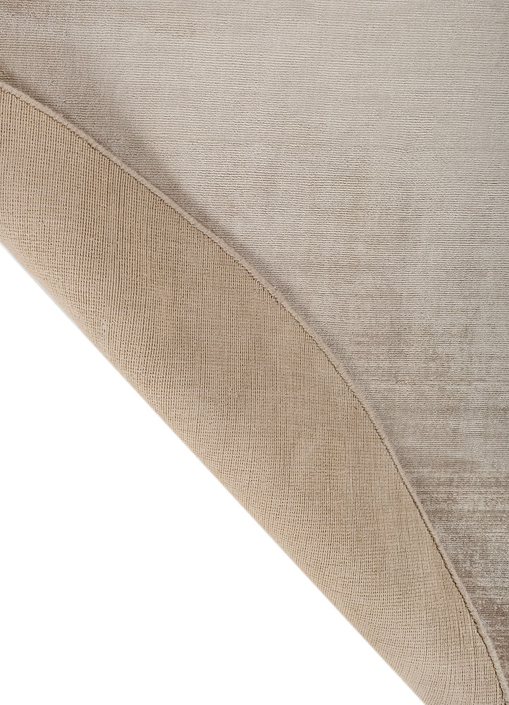 saga beige and brown viscose hand loom Rug - Perspective