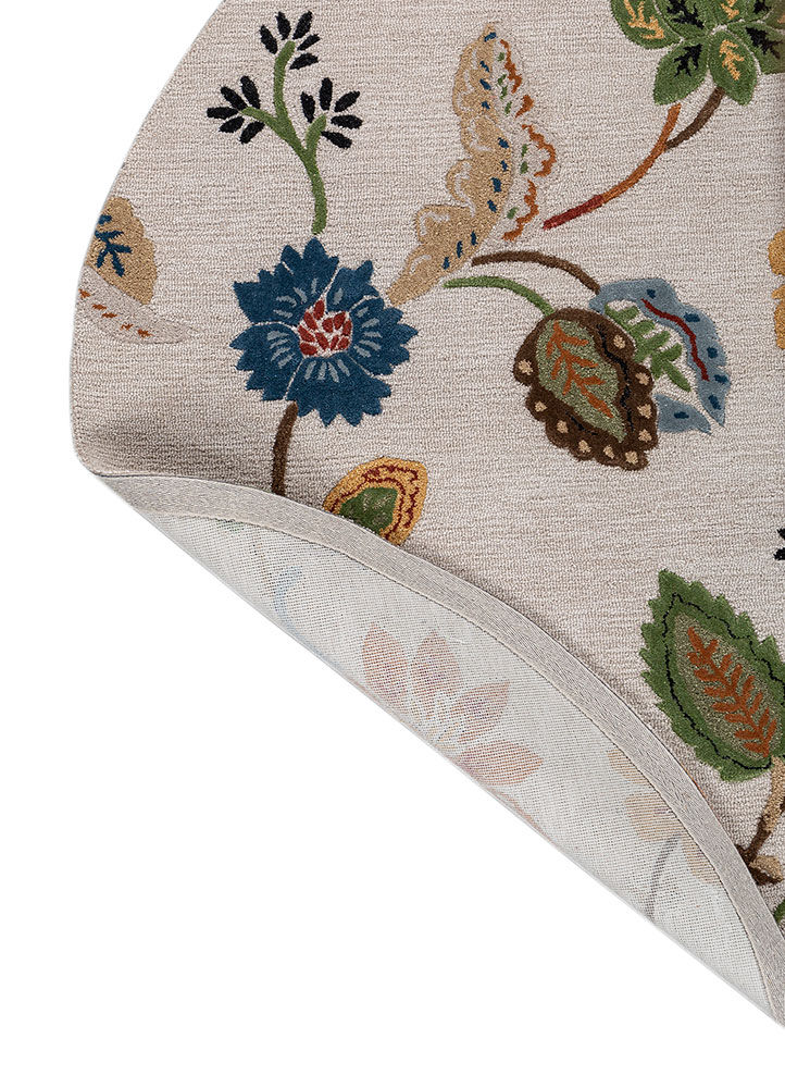 hacienda ivory wool and viscose  Rug - Perspective