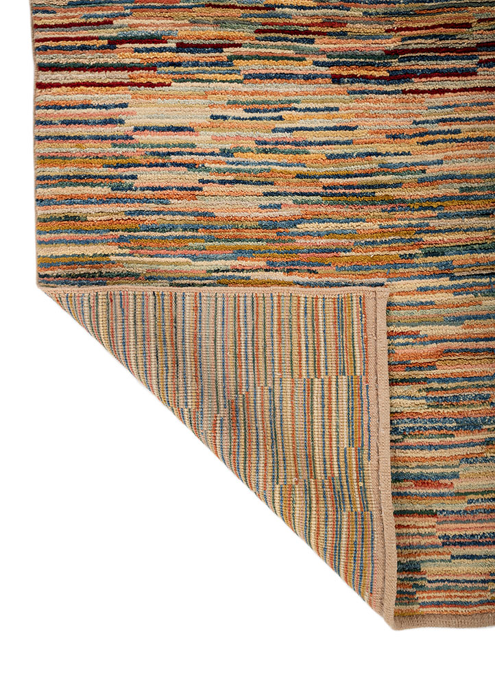 nuray multi wool hand knotted Rug - Perspective