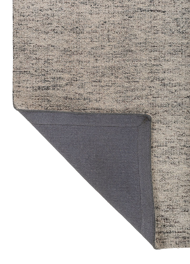 pathways grey and black wool and viscose hand tufted Rug - Perspective